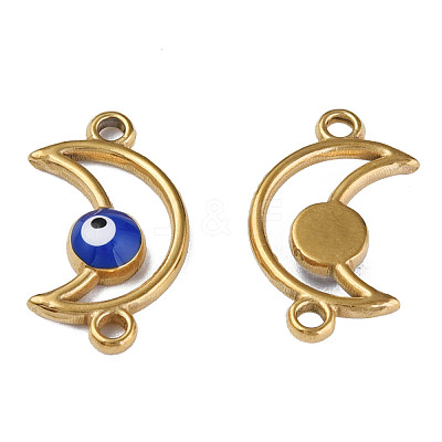 304 Stainless Steel Enamel Connector Charms STAS-N087-61-03G-1