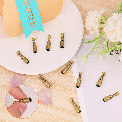 12Pcs Alloy Cord Ends FIND-CA0009-70AB-1