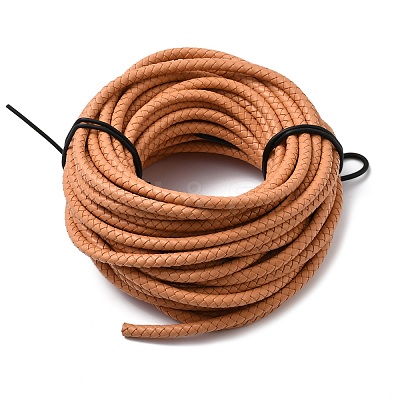 Braided Leather Cord with Core WL-F009-B10-6mm-1