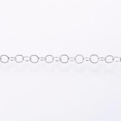Tarnish Resistant Handmade 304 Stainless Steel Rolo Chains CHS-H007-58P-1