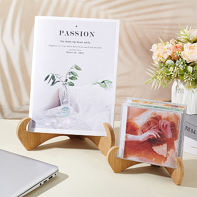 Bamboo Display Easels for Photo Frame ODIS-WH0061-94-1