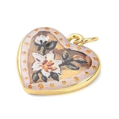 Printed Brass Pendants KK-CBA8989-02D-1