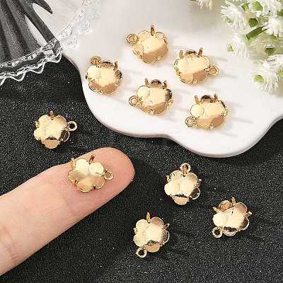 SHEGRACE Brass Rhinestone Claw Settings XGRQ6U528-924G-1