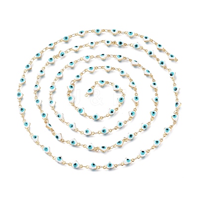 Handmade Enamel Link Chains STAS-I154-01G-01-1