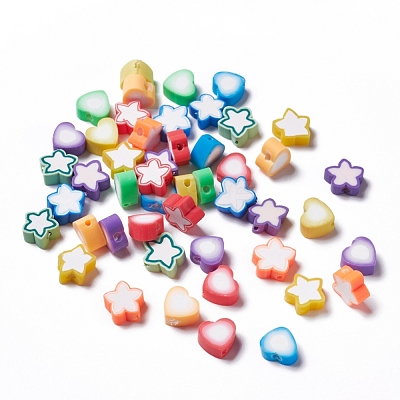 240Pcs 12 Style Handmade Polymer Clay Beads CLAY-YW0001-29-1