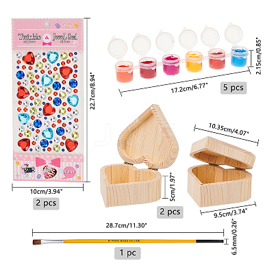 DIY Jewelry Boxes Kits DIY-PH0027-22-1