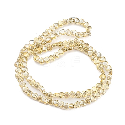 Full Plated Electroplate Glass Beads Strands EGLA-G037-09A-FP03-1