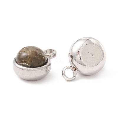 Natural Labradorite Charms G-K325-01P-04-1