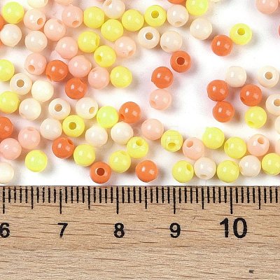 Opaque Acrylic Beads OACR-H118-07B-05-1