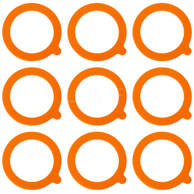 14Pcs Silicone Jar Gaskets AJEW-CN0007-09A-1