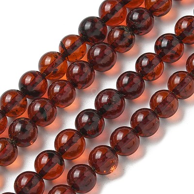 Natural Amber Beads Strands G-K387-D01-01-1