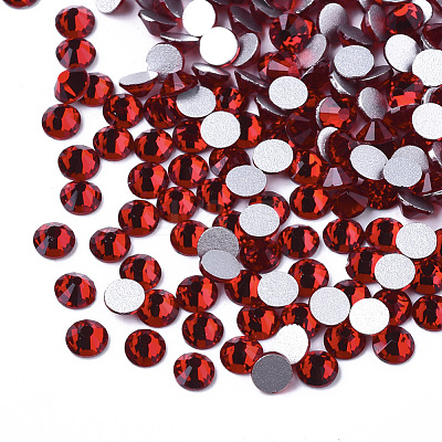 Glass Flat Back Rhinestone Cabochons RGLA-S002-16SS-28-1