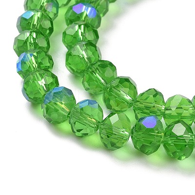 Electroplate Glass Beads Strands EGLA-A034-T6mm-L08-1