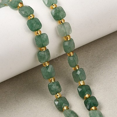 Natural Green Aventurine Beads Strands GG-CBA96AE-A08-6x6mm-1