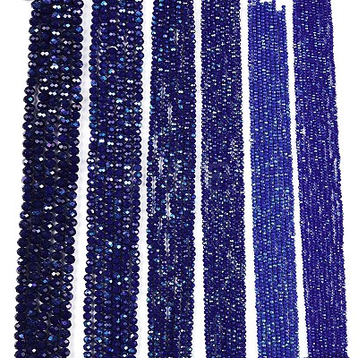 Electroplate Opaque Solid Color Glass Beads Strands EGLA-A044-P6mm-L07-1
