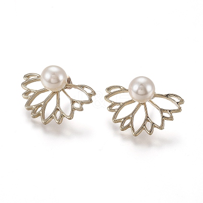Alloy Stud Earrings LS-EJEW-H107-01G-1