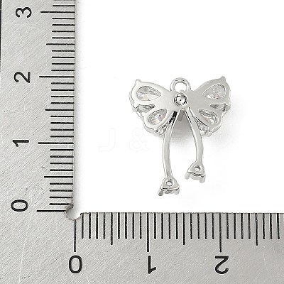Brass Micro Pave Cubic Zirconia Pendants KK-M326-18B-P-1