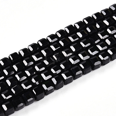 Natural Black Quartz Beads Strands G-T141-60-1