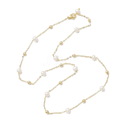 Natural Cultured Freshwater Pearl Beaded Necklaces NJEW-JN04752-1
