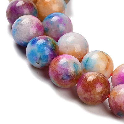 Natural White Jade Beads Strands G-Z097-A01-10mm-A-1