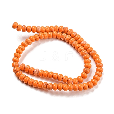 Synthetic Imperial Jasper Dyed Beads Strands G-D077-E01-02F-1