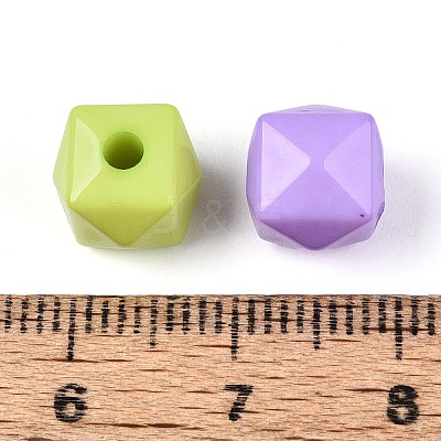 Opaque Acrylic Beads SACR-N019-06-1