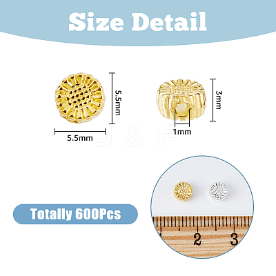 600Pcs 2 Colors Tibetan Style Alloy Beads FIND-DC0002-54-1