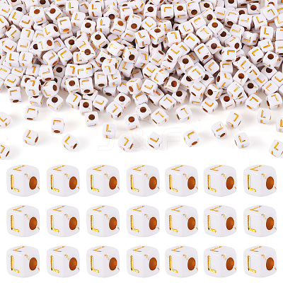Opaque Acrylic Beads MACR-TAG0001-07L-1