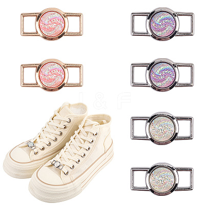 Alloy & Resin Shoelace Charms FIND-CP0002-94C-1