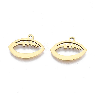 Ion Plating(IP) 201 Stainless Steel Pendants STAS-T044-252G-1