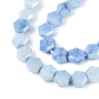 Anti-Tarnish Electroplate Glass Beads Strands GLAA-T028-6mm-02A-1