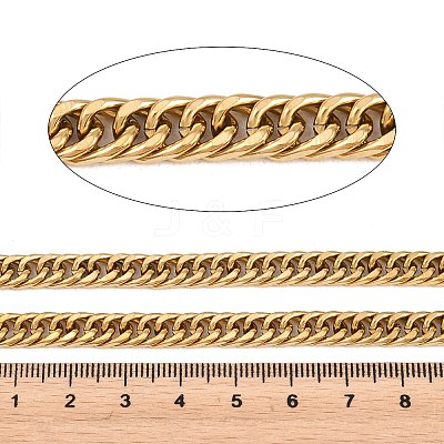 304 Stainless Steel Chunky Curb Chains CHS-P007-23G-1