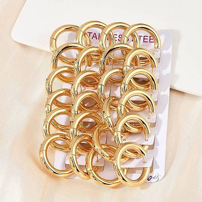 202 Stainless Steel Polishing Hoop Earrings EJEW-M106-02G-07-1