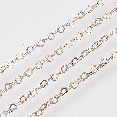 Brass Heart Link Chains CHC-T008-03RG-01-1