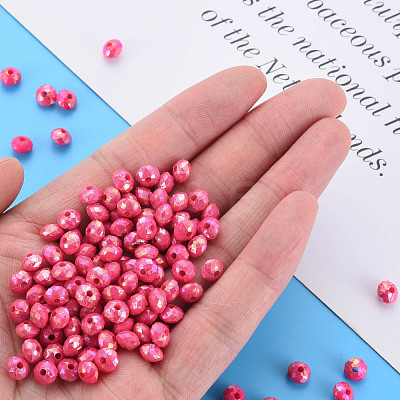 Opaque Acrylic Beads MACR-Q239-018C-09-1