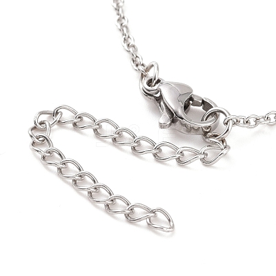 Non-Tarnish 304 Stainless Steel Locket Pendant Necklaces NJEW-F239-02P-1