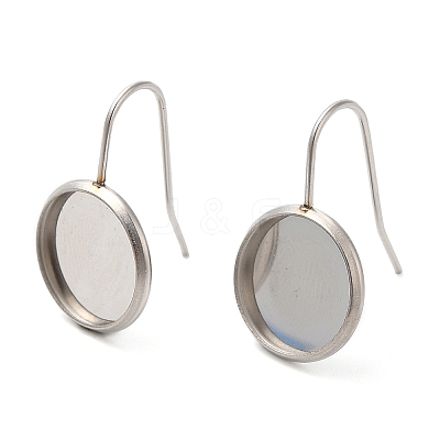 Non-Tarnish 304 Stainless Steel Earring Hooks STAS-R123-16C-P-1
