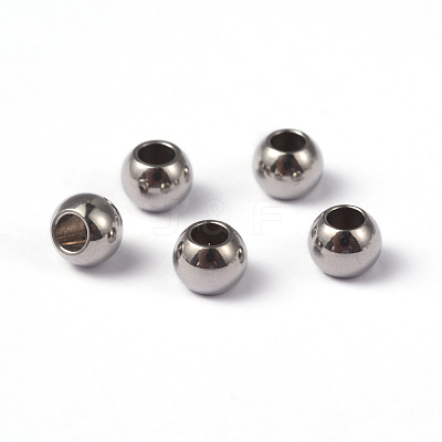 Tarnish Resistant 202 Stainless Steel Spacer Beads STAS-G130-4mm-61P-1
