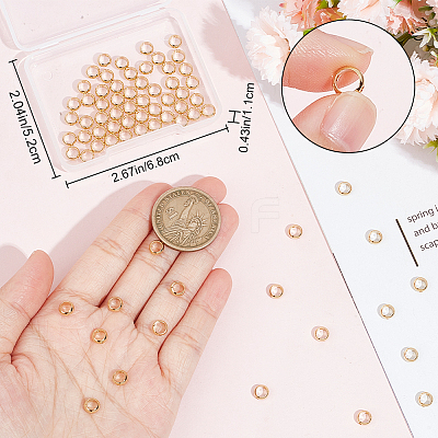 80Pcs Brass Beads Frames KK-CN0002-57-1