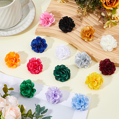 16Pcs Flower Cloth Pins JEWB-WH0020-113-1