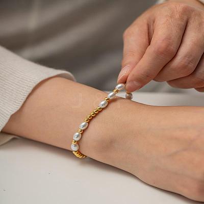 304 Stainless Steel Round Beaded Bracelets VG5654-1