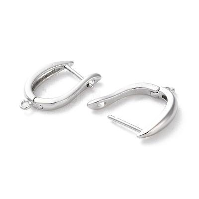 Rack Plating Brass Earring Findings KK-S405-03P-1