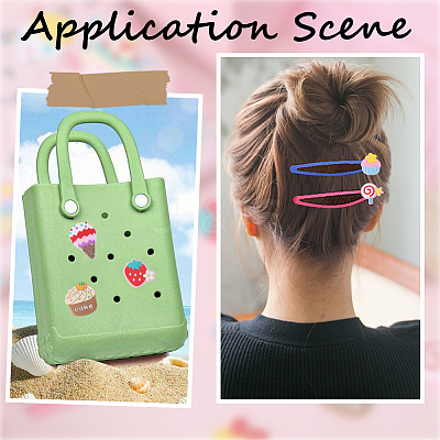 84pcs 14 style PVC Plastic Cabochons KY-SC0001-76-1