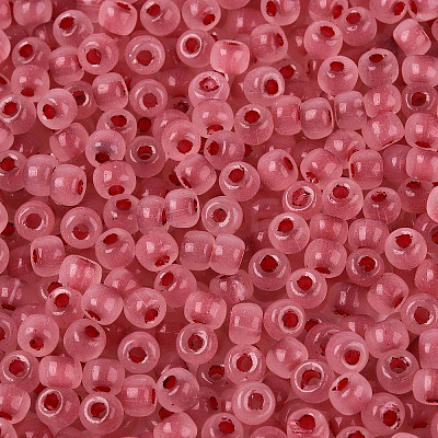 6/0 Transparent Inside Colours Glass Seed Beads SEED-N008-08L-1