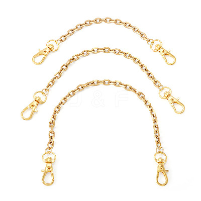 3Pcs 3 Styles 304 Stainless Steel Cable Chain Bag Extender Chains FIND-TA00001-1