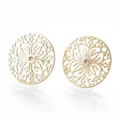 Brass Ear Studs X-KK-S345-273G-1