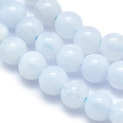 Natural Blue Lace Agate Beads Strands X-G-A177-04-09-1