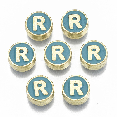 Alloy Enamel Beads X-ENAM-S122-028R-NR-1