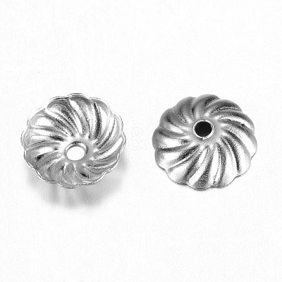 Tarnish Resistant 304 Stainless Steel Bead Caps STAS-G075-10P-1