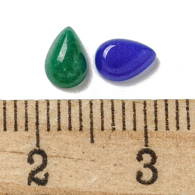Dyed Natural White Jade Cabochons G-Q173-02A-11-1